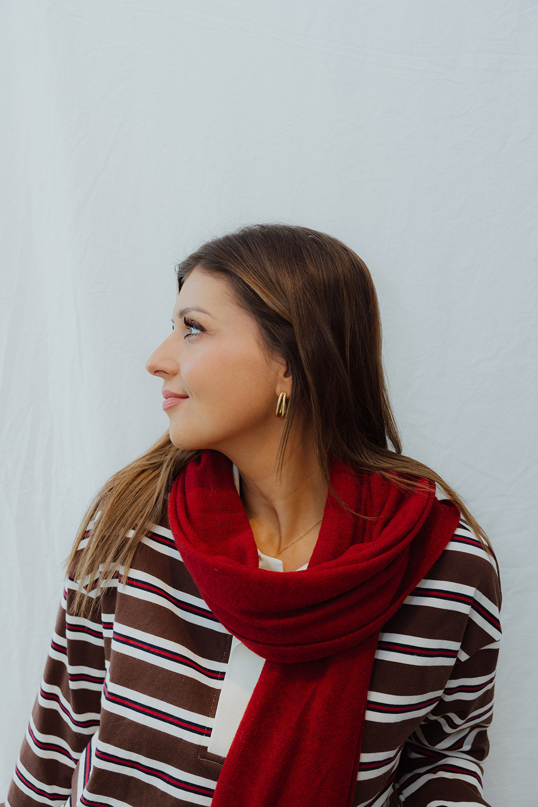 Elodie sjaal rood