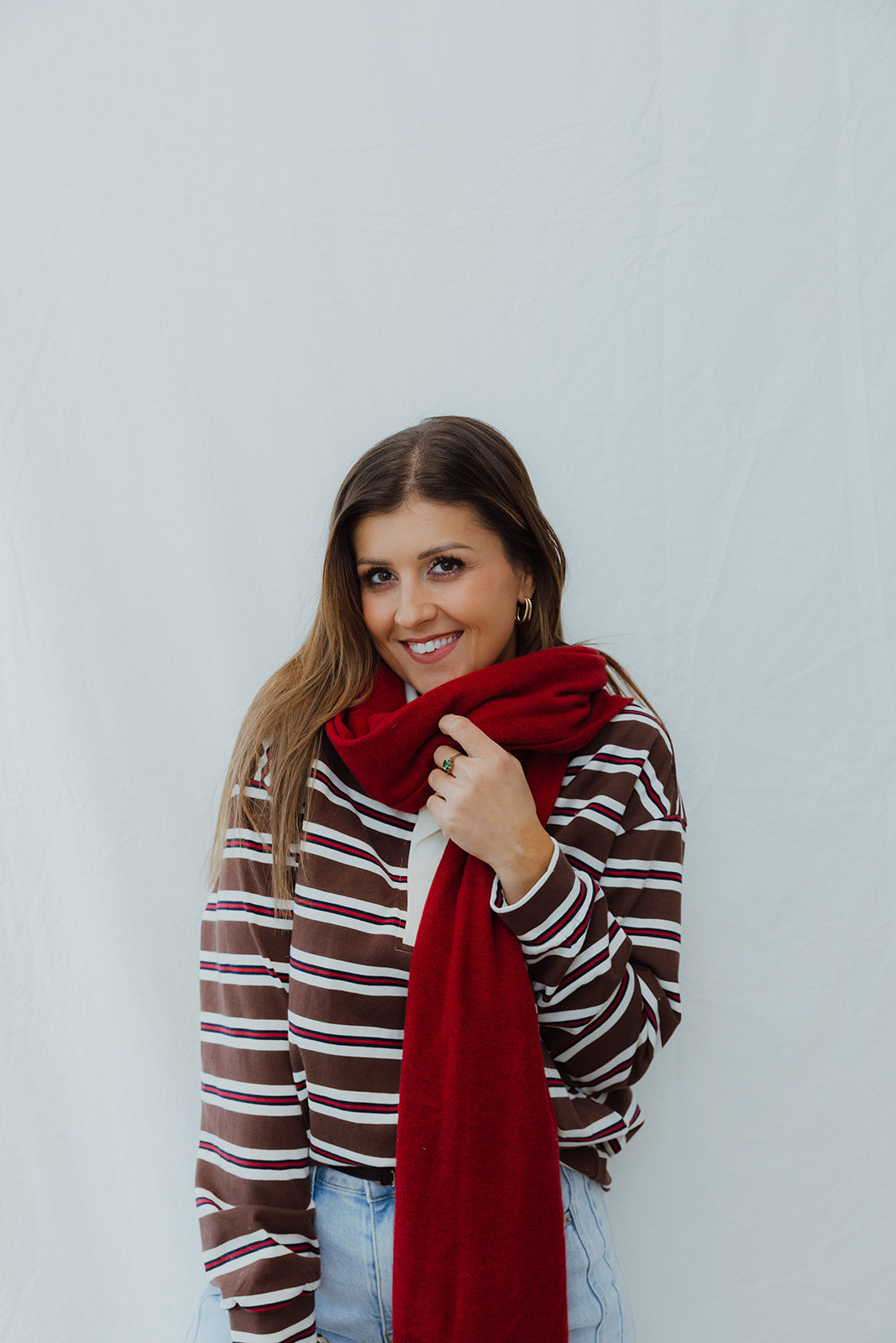 Elodie sjaal rood