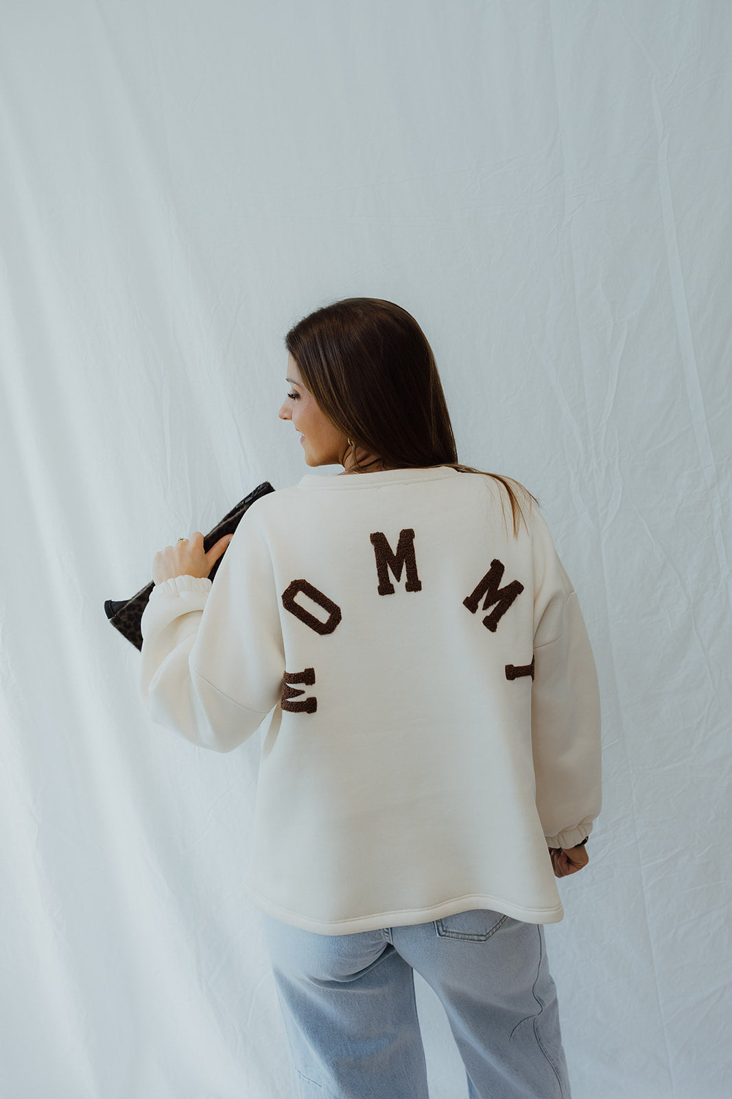 Mommy sweater beige/choco
