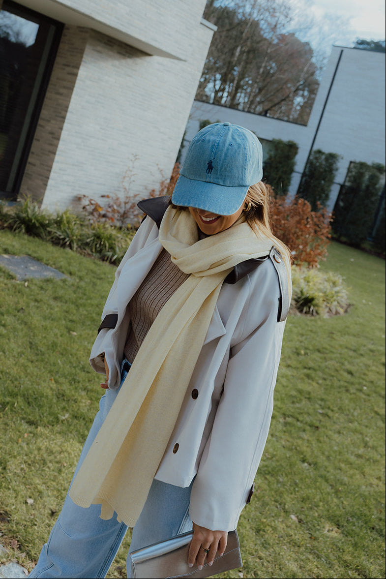 Elodie sjaal butter yellow