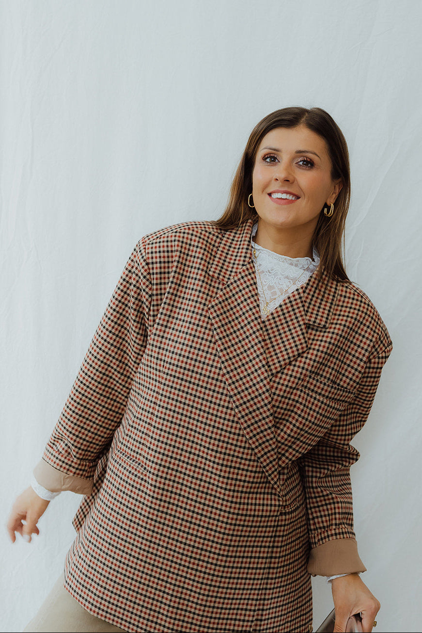 Josephine oversized blazer rood