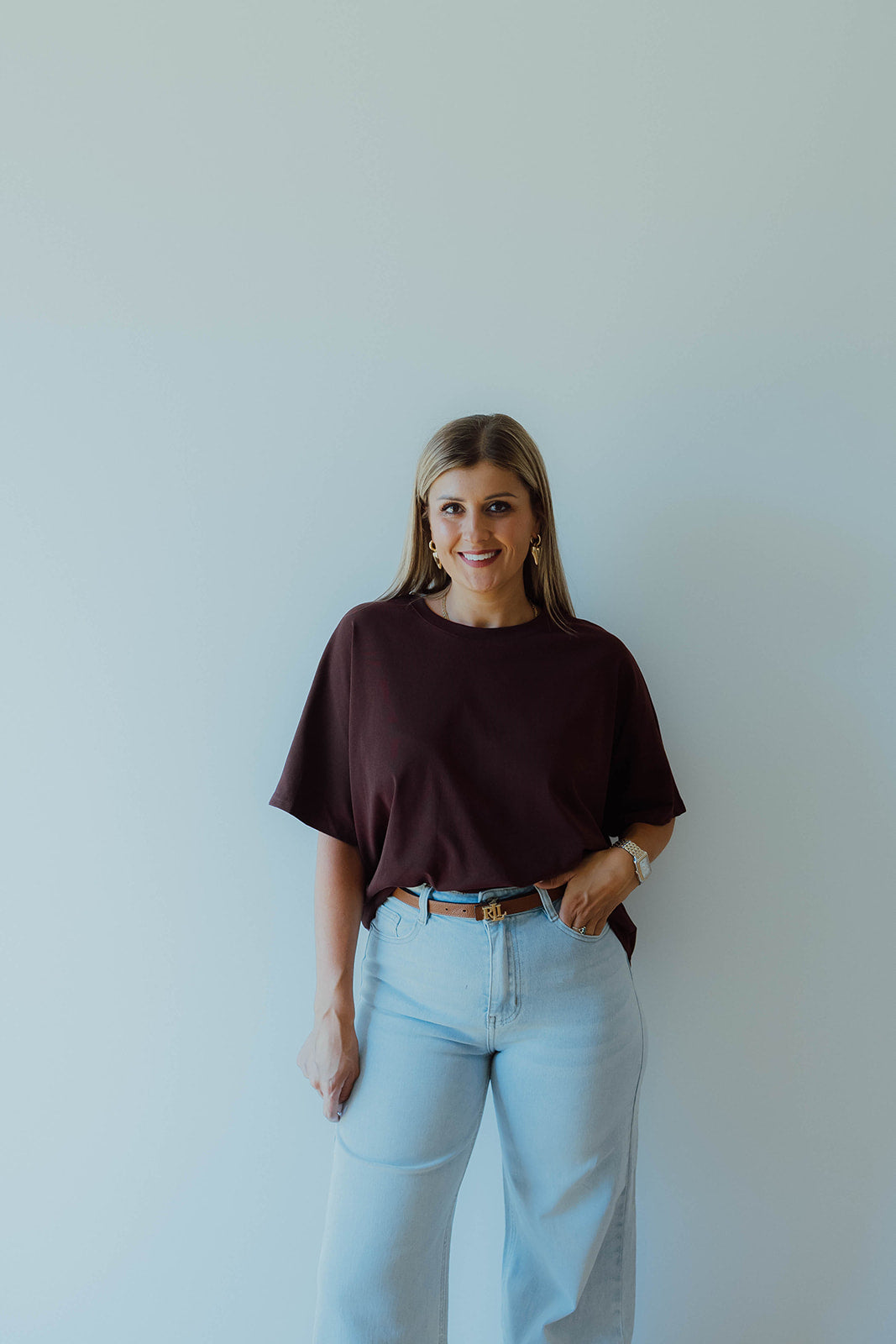 Oriane t-shirt burgundy