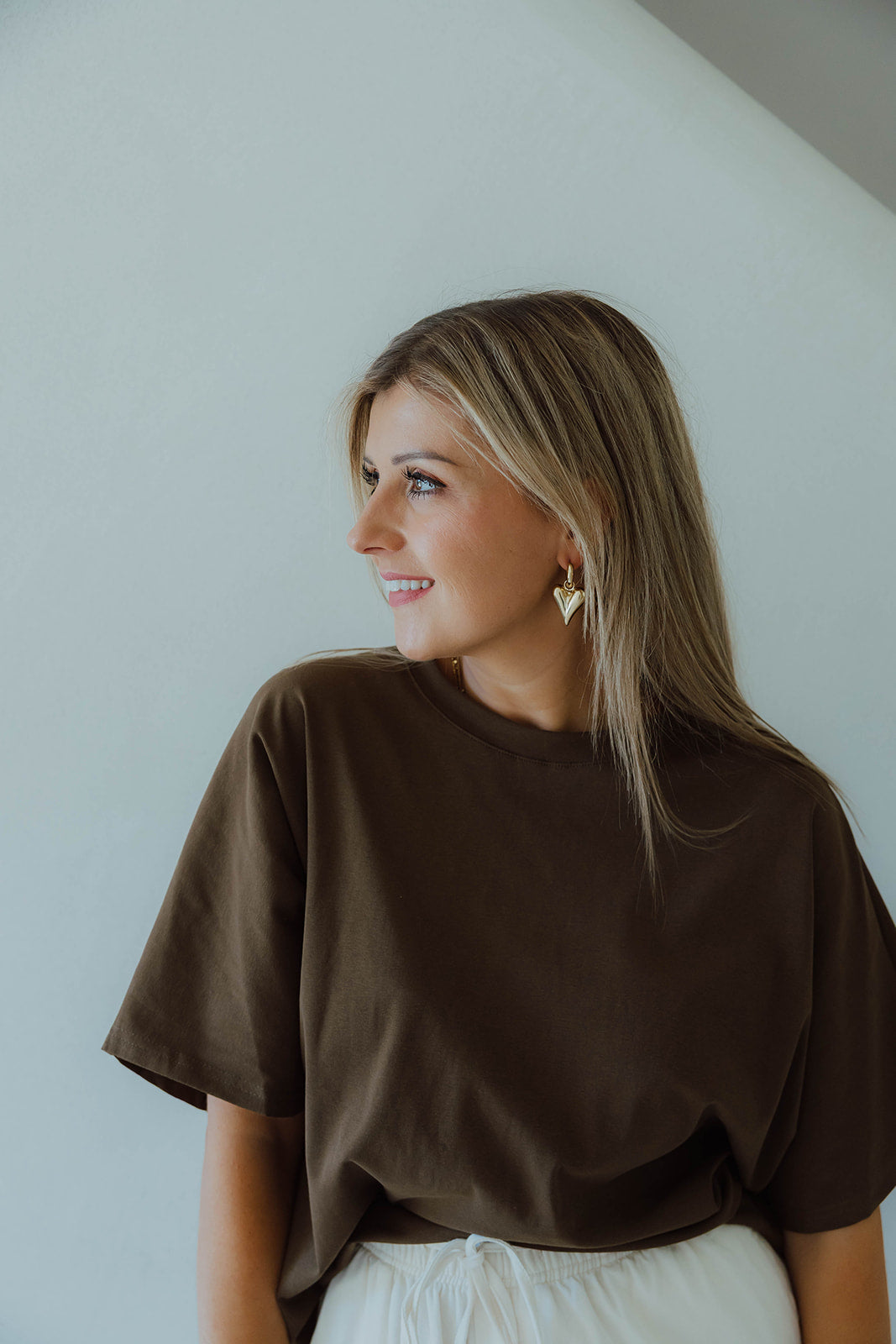 Oriane t-shirt bruin