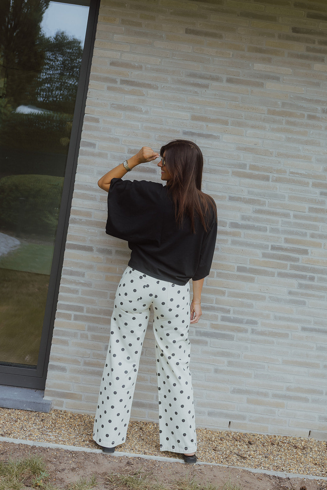 Polka dot jeans