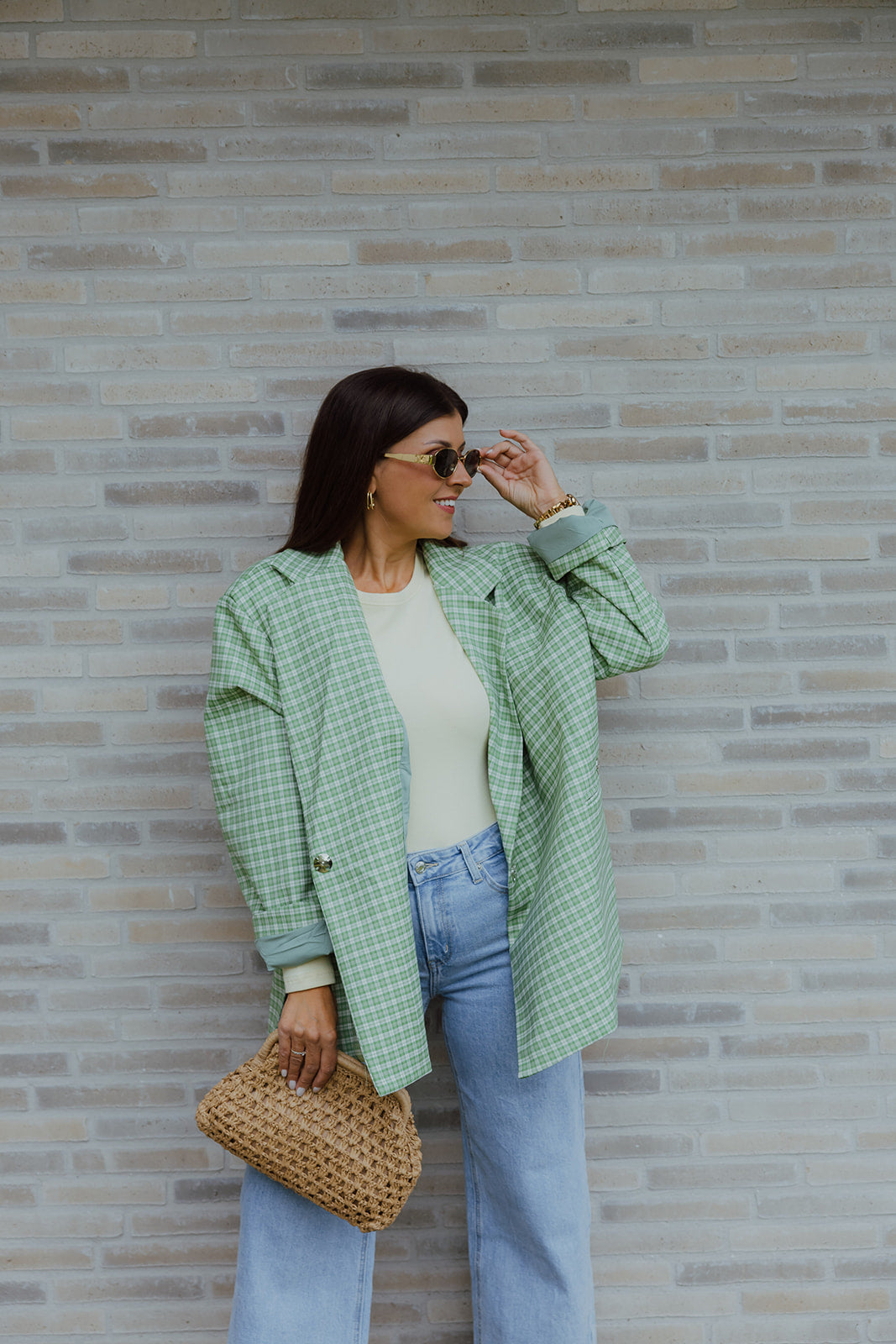 Josephine oversized blazer groen
