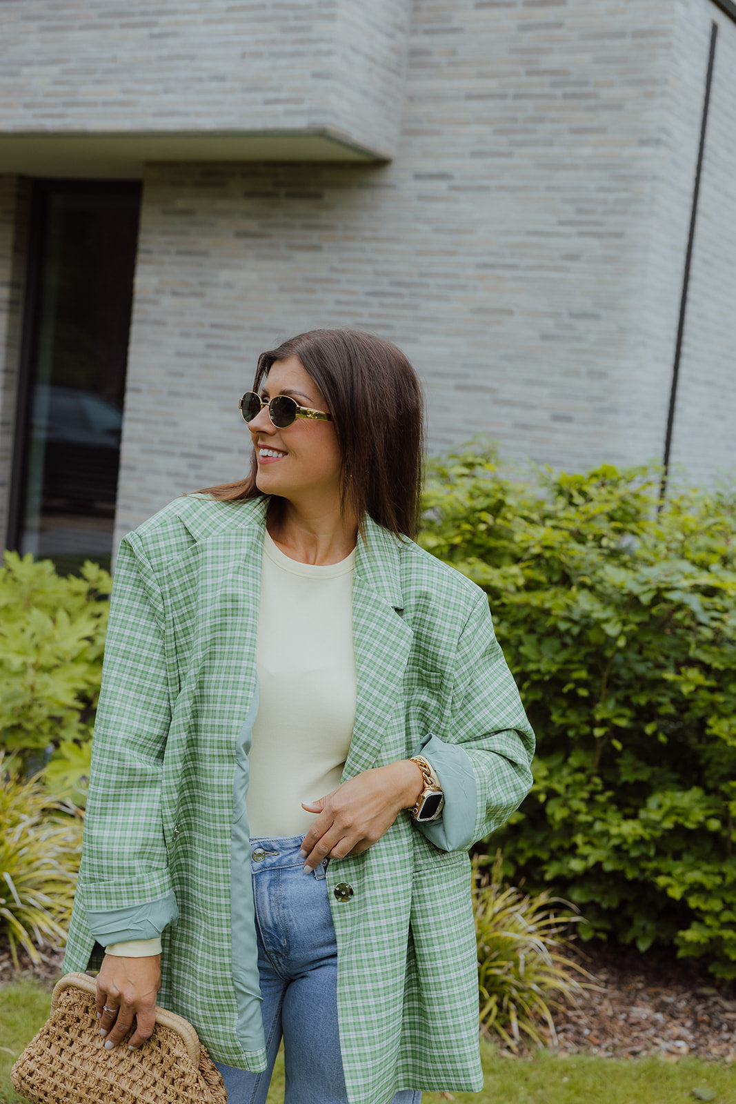 Josephine oversized blazer groen