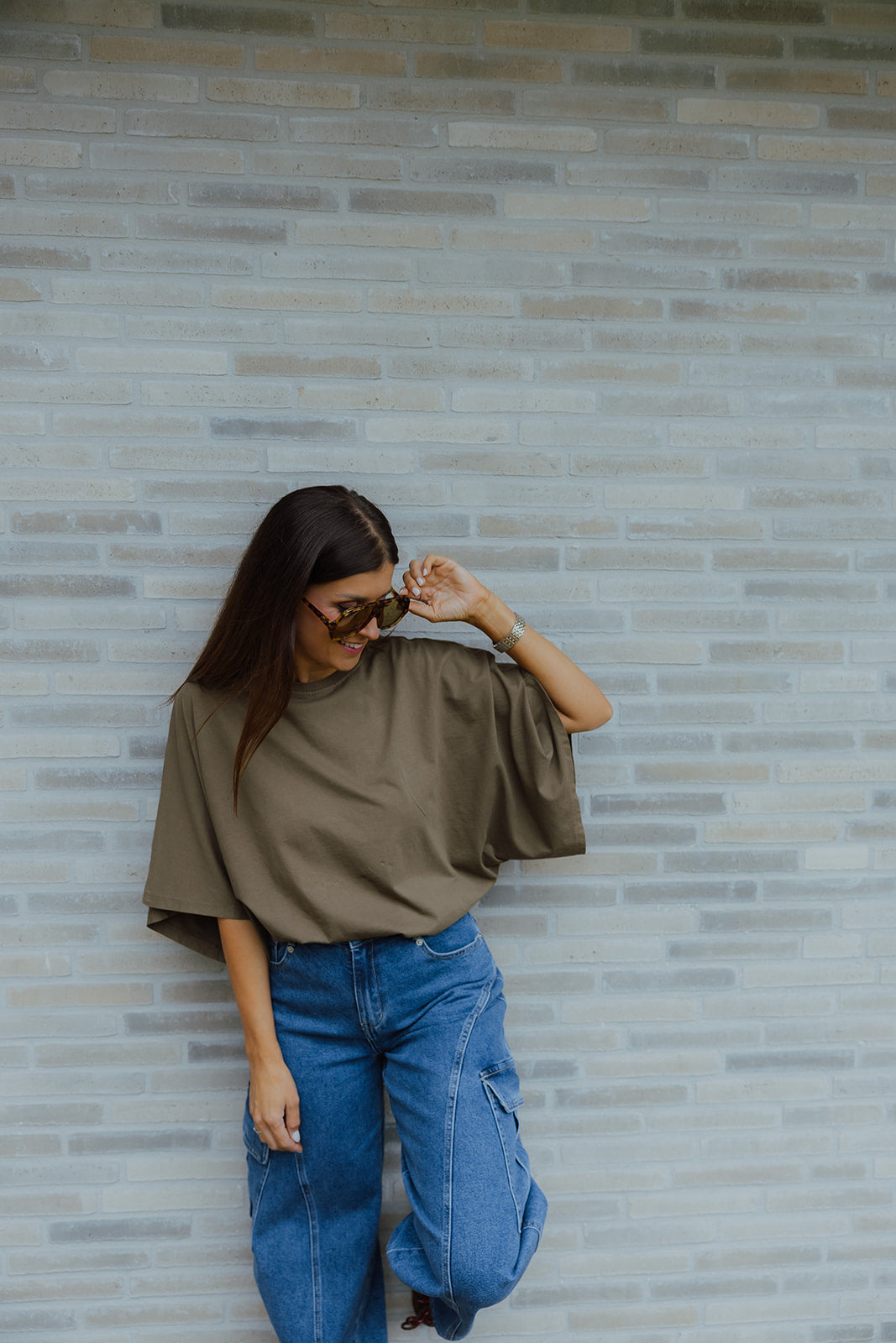 Noémie t-shirt khaki