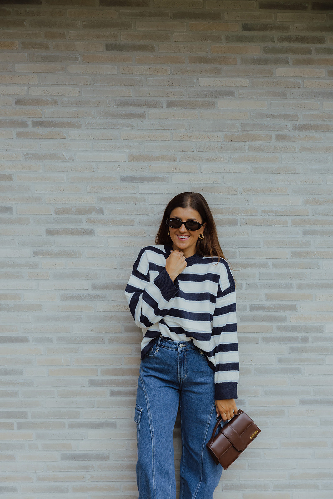 Aurele knit navy/beige