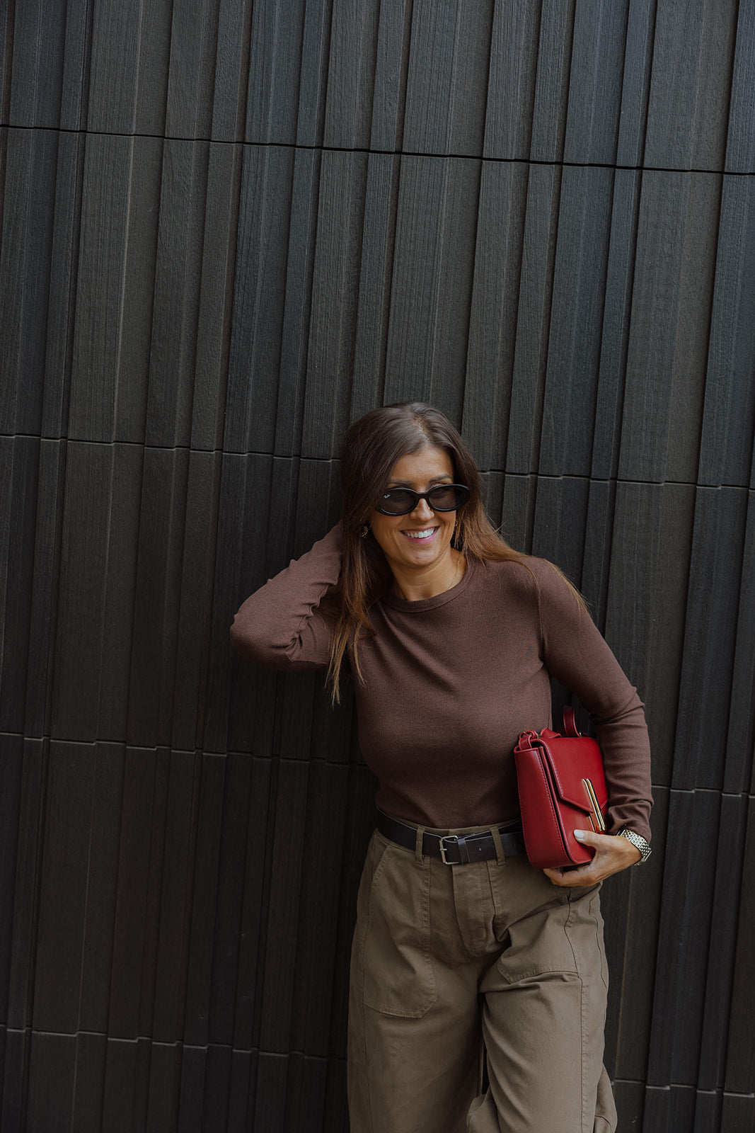 Aloys basic longsleeve choco