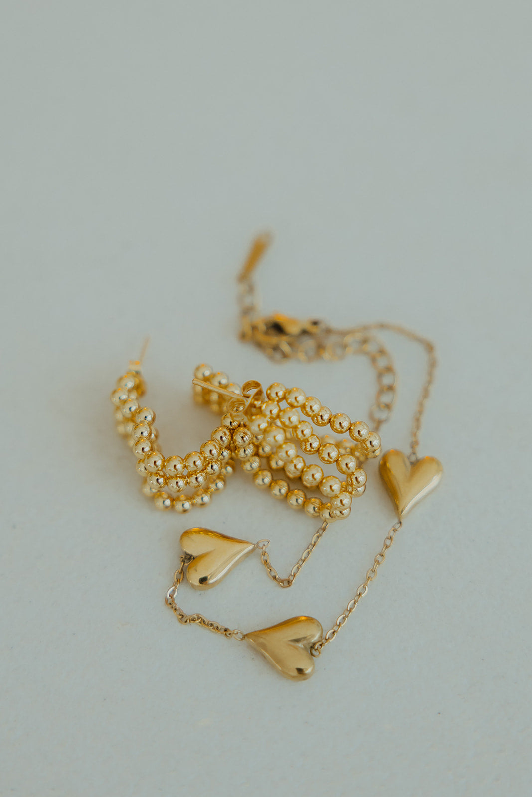 Trio amour oorbellen