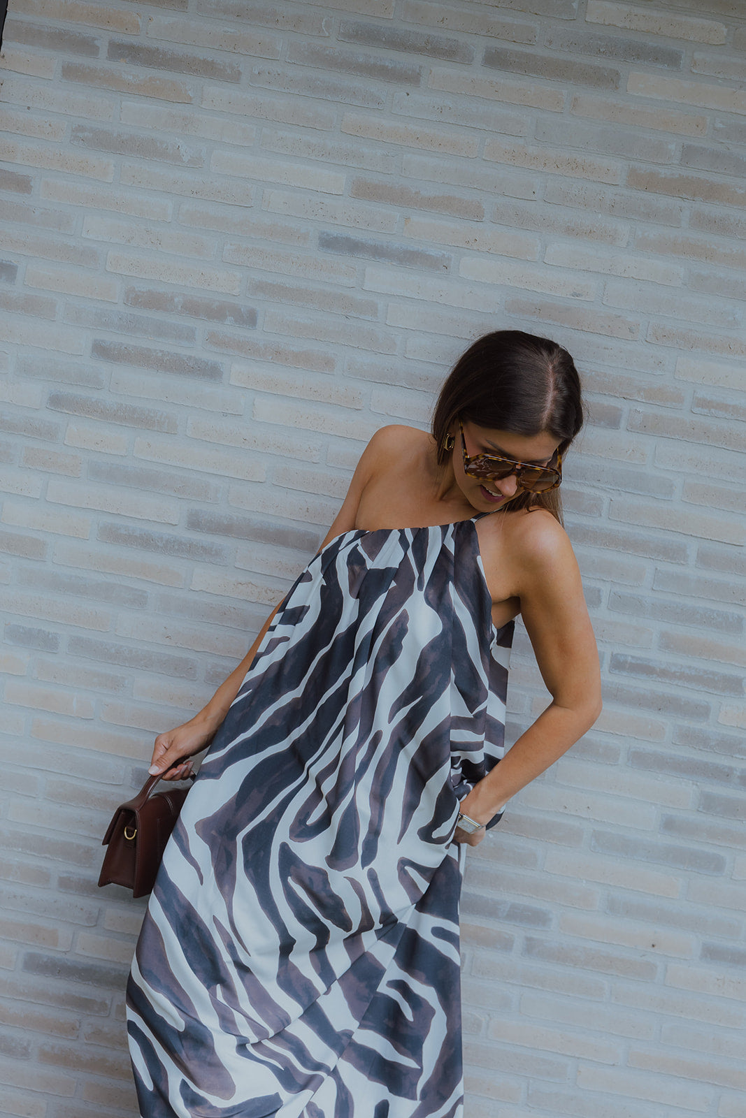 Zebra maxi jurk