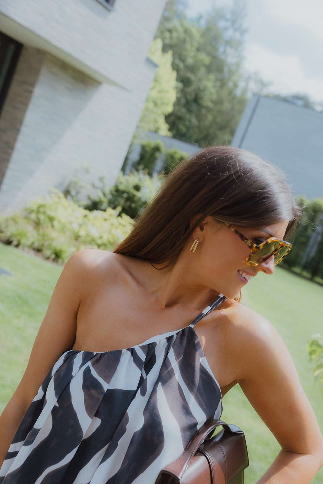 Zebra maxi jurk
