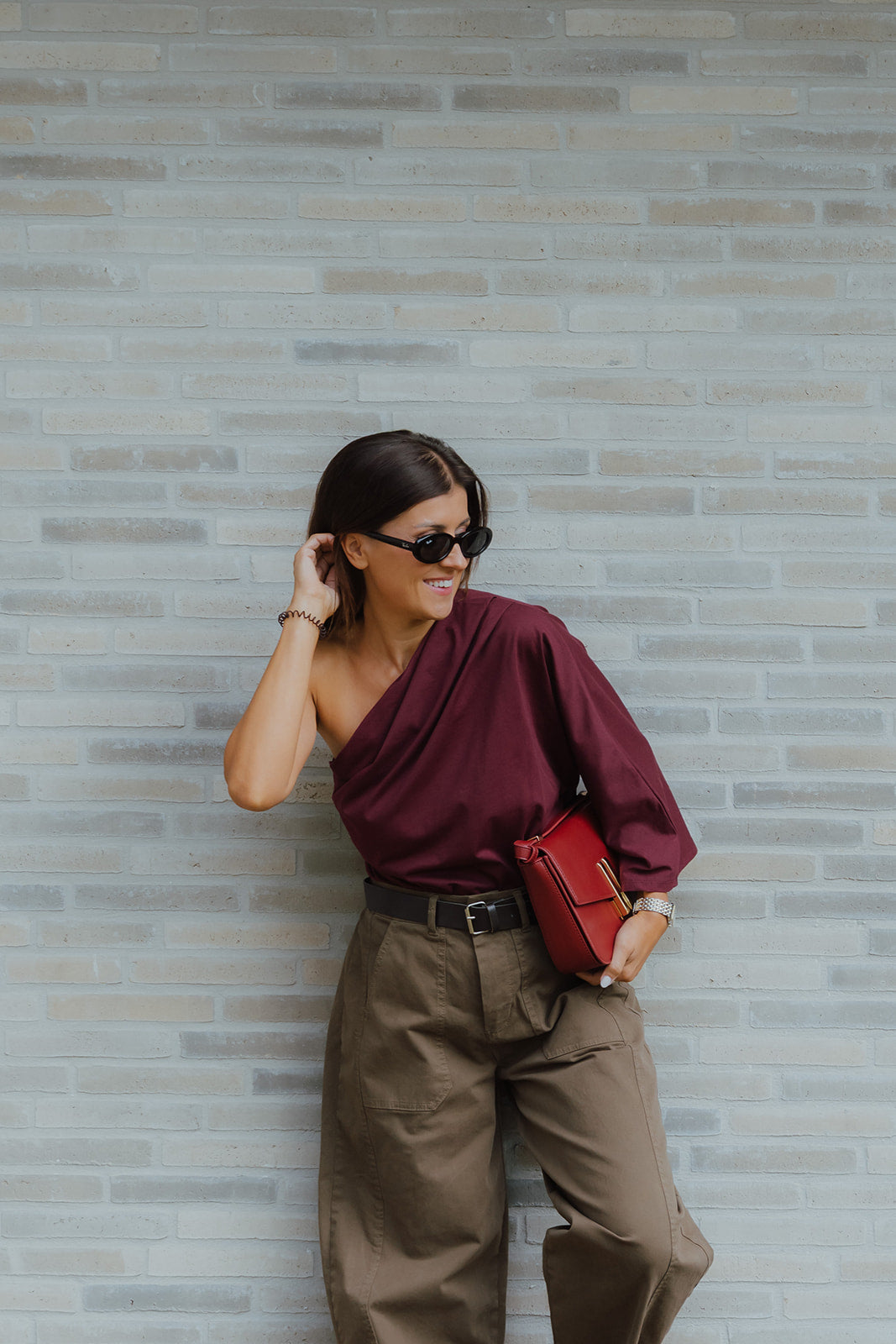 Sybille top bordeaux