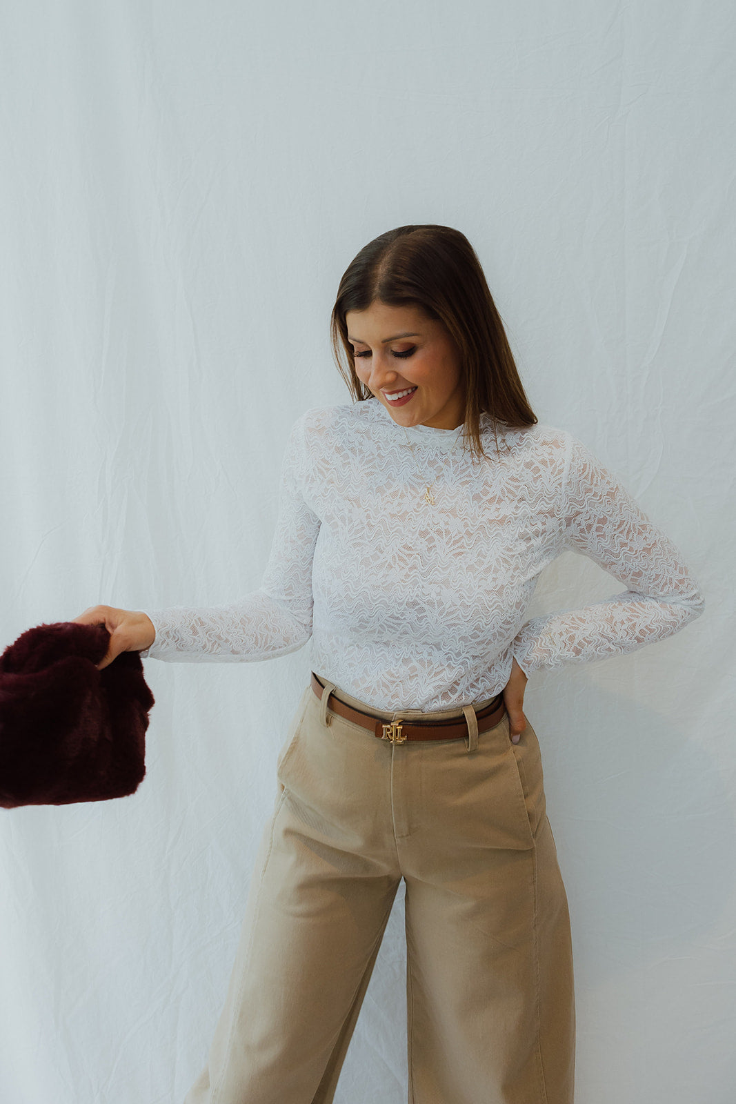 Leonie lace top
