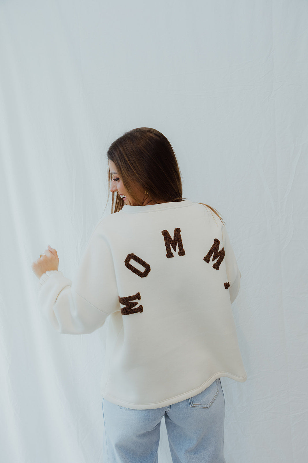 Mommy sweater beige/choco