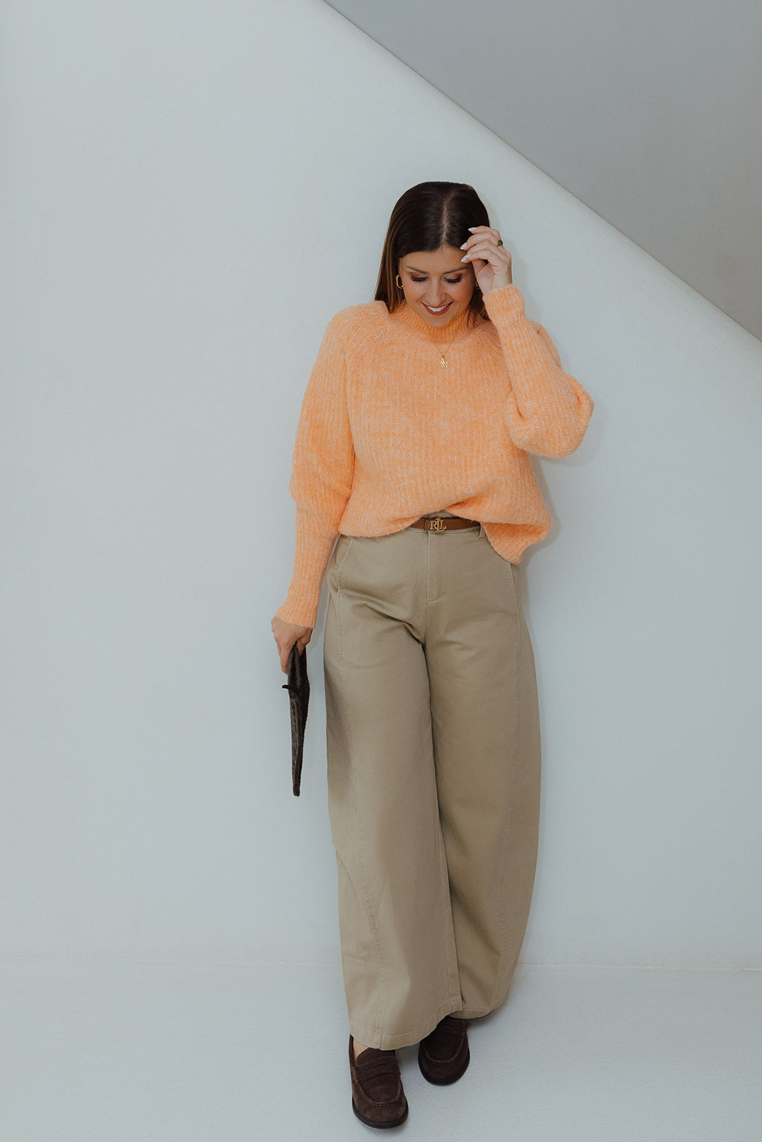 Nina balloon pantalon taupe