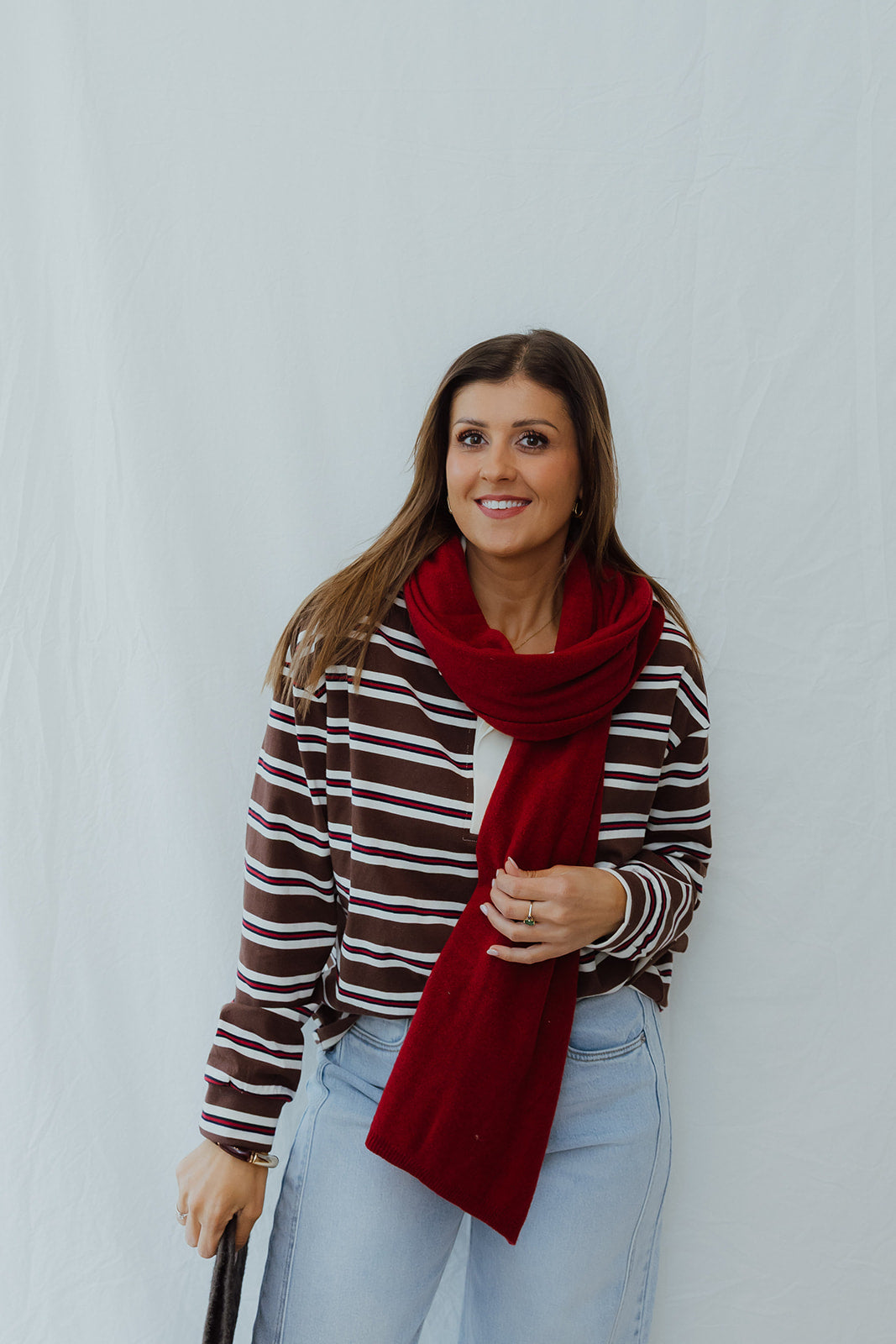 Elodie sjaal rood