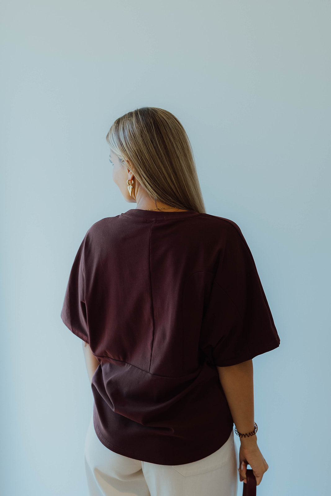 Oriane t-shirt burgundy