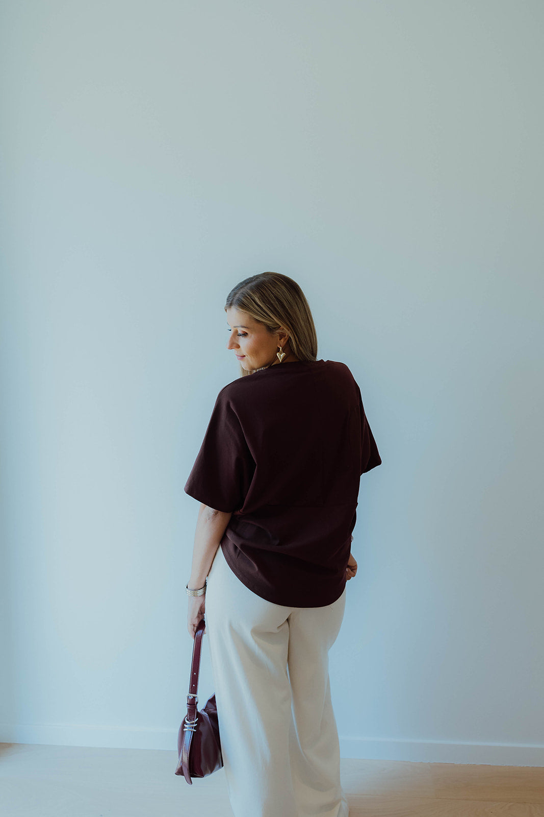 Oriane t-shirt burgundy