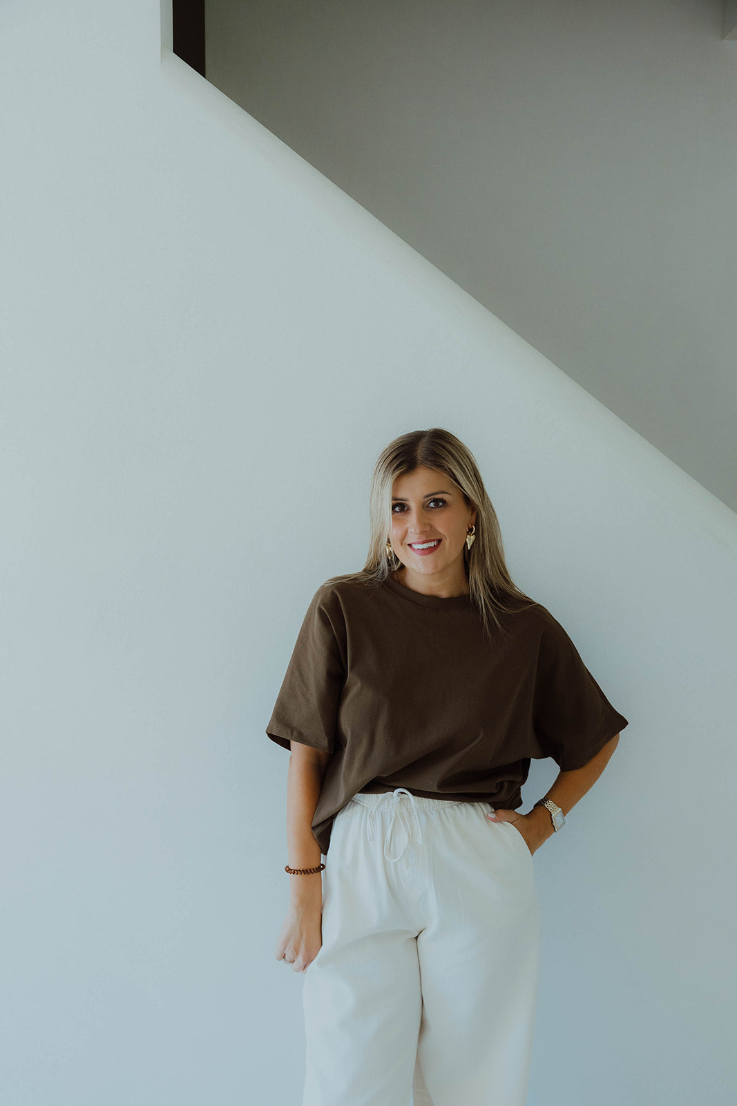 Oriane t-shirt bruin