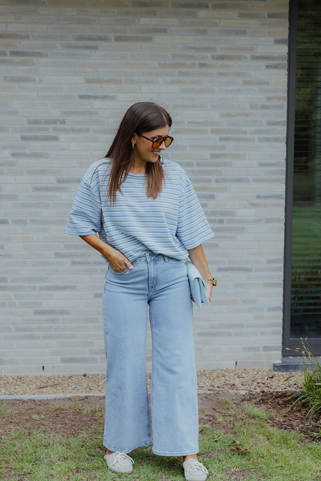 Florent cropped wide leg jeans