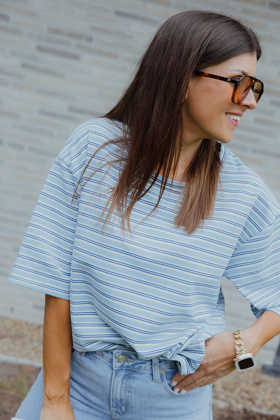 Louna t-shirt blauw