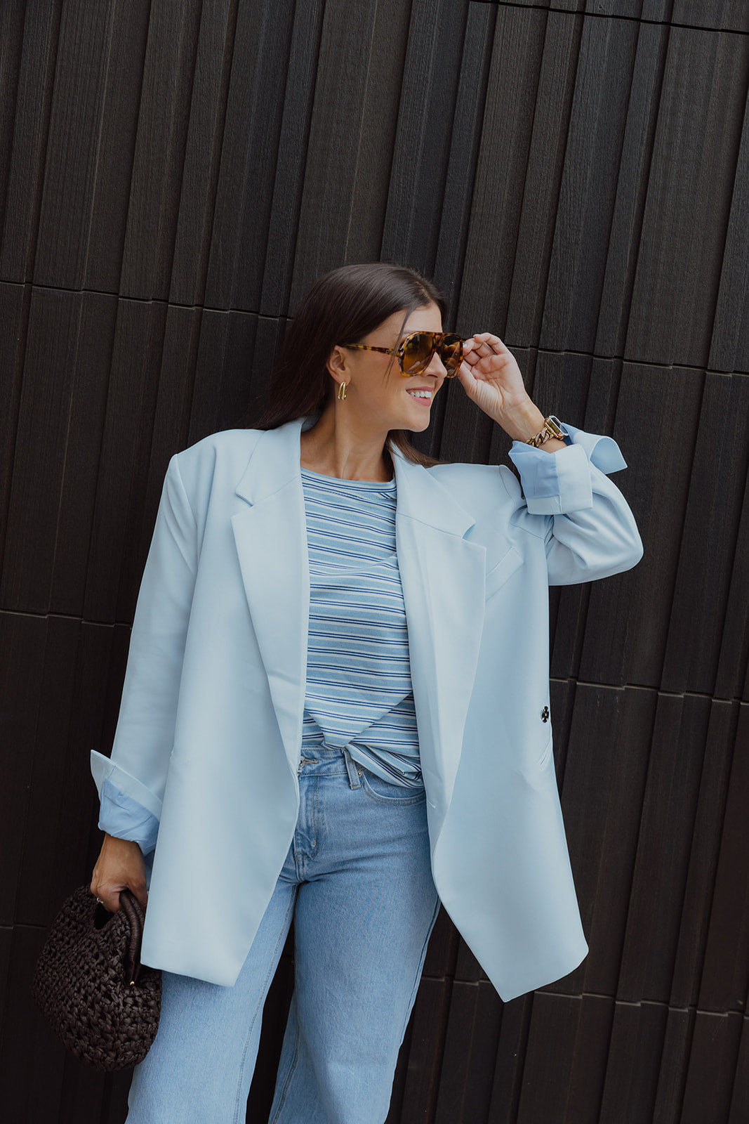 Juliette blazer lichtblauw