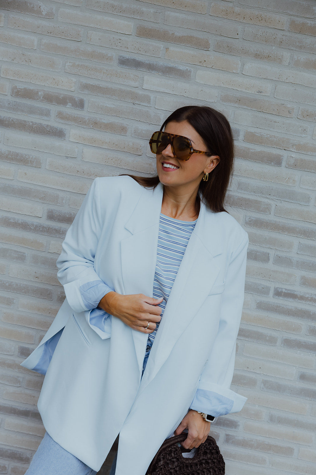 Juliette blazer lichtblauw