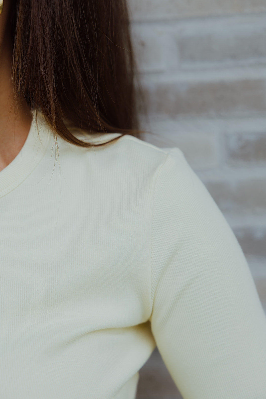 Aloys basic longsleeve botergeel