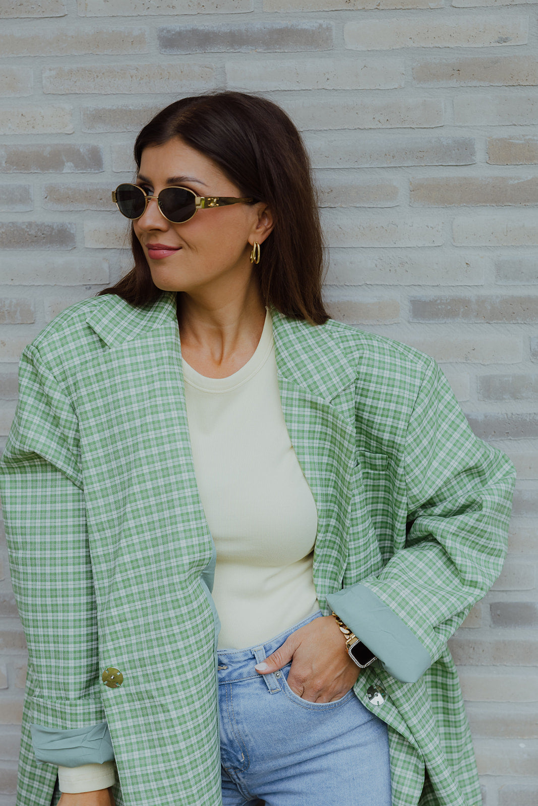 Aloys basic longsleeve botergeel