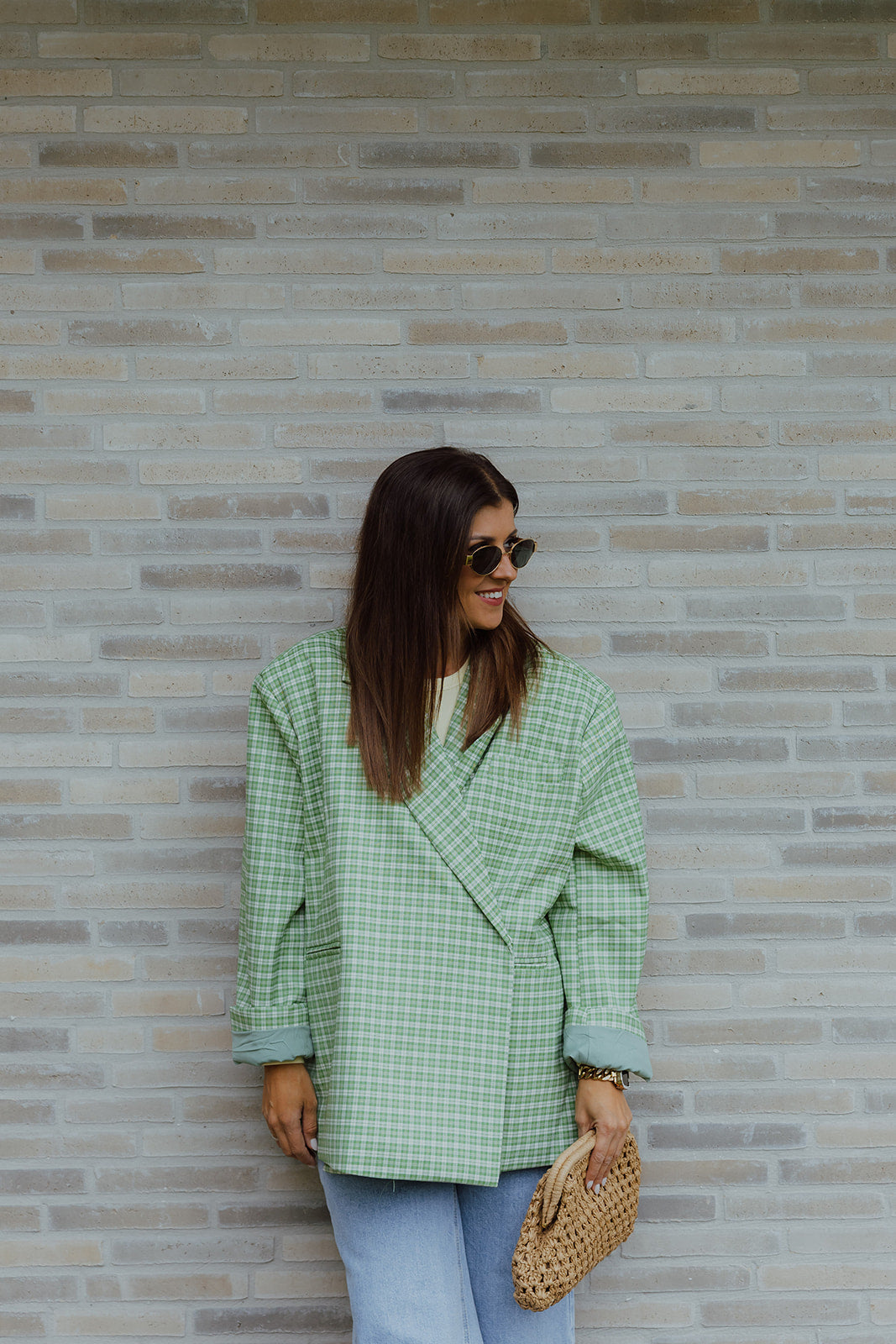 Josephine oversized blazer groen