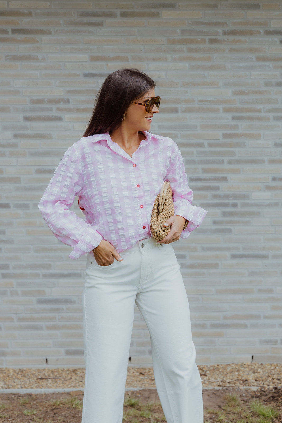 Mommy blouse roze