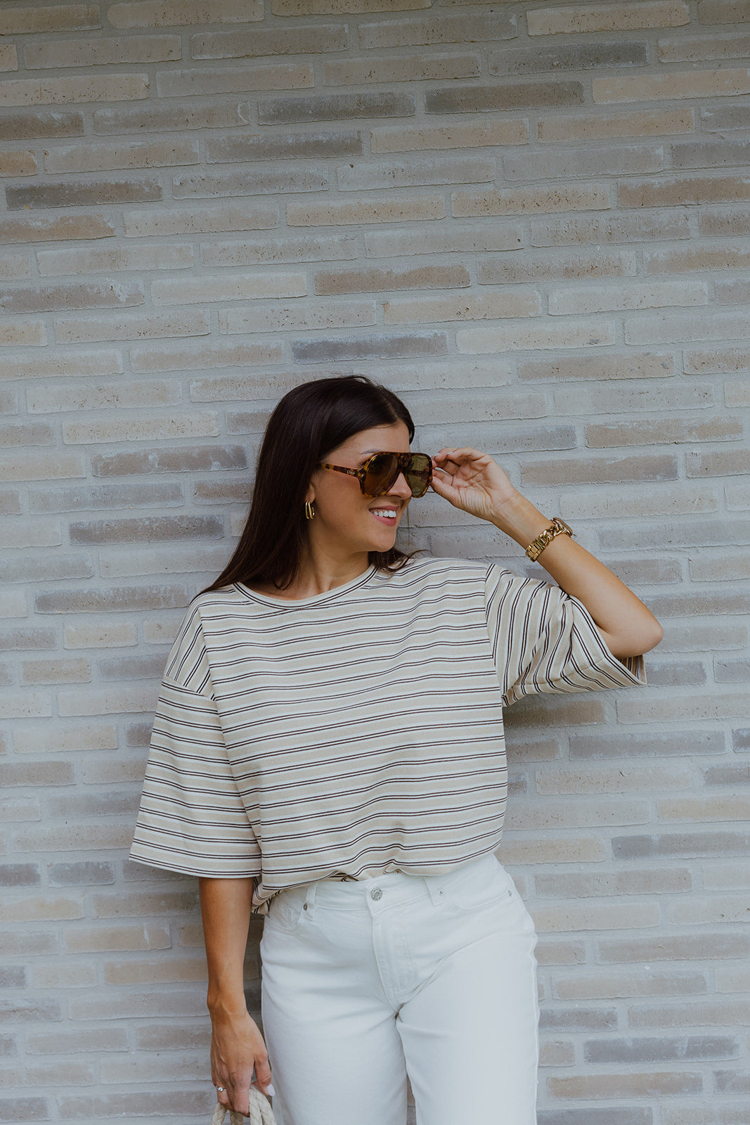 Louna t-shirt beige