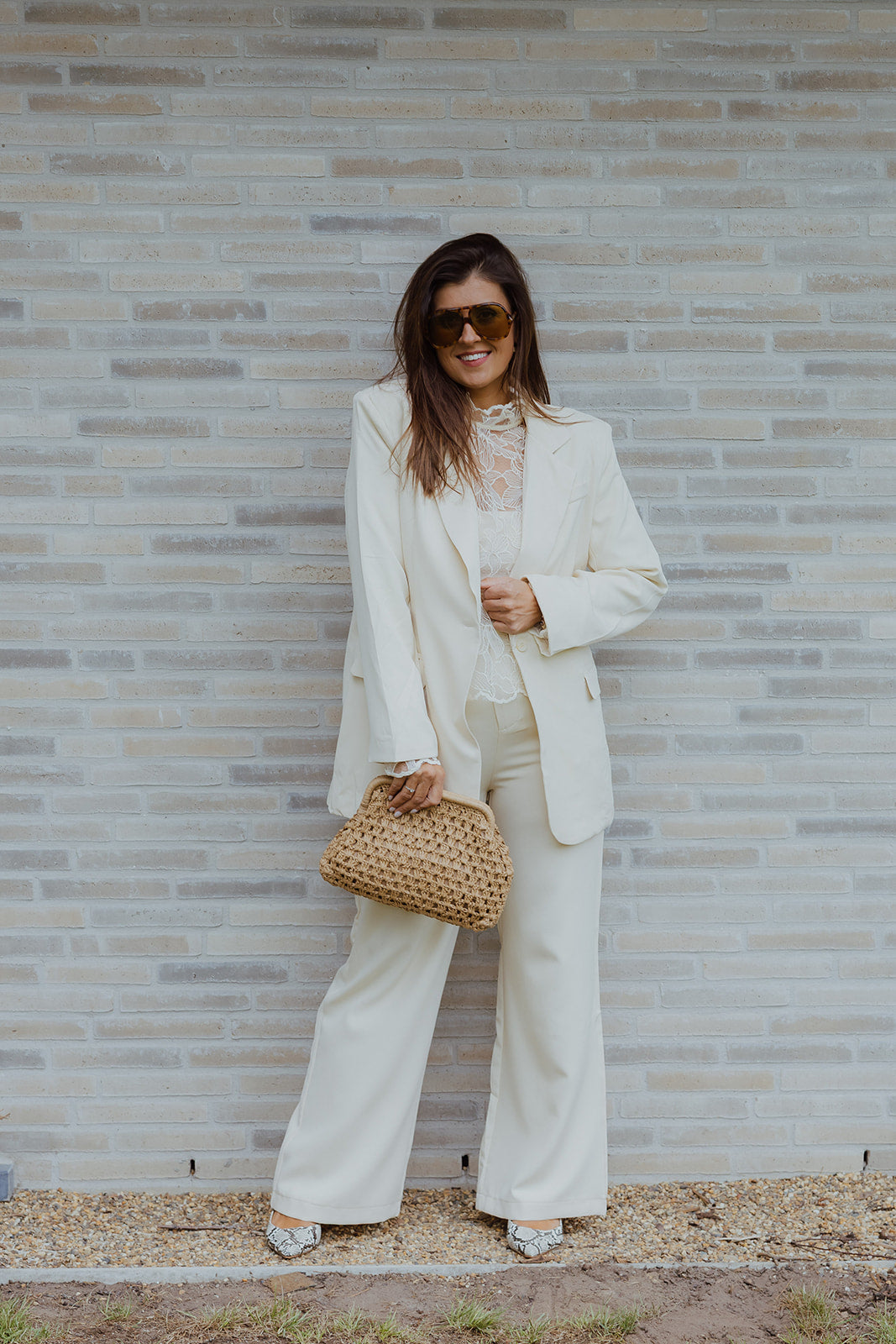 Ollie suit set beige