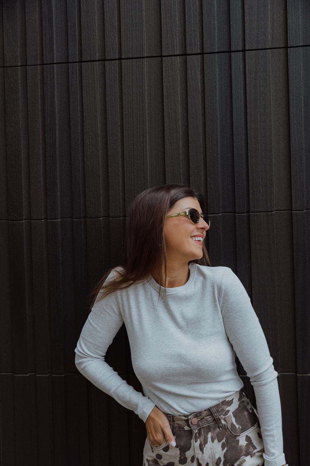 Aloys basic longsleeve grijs