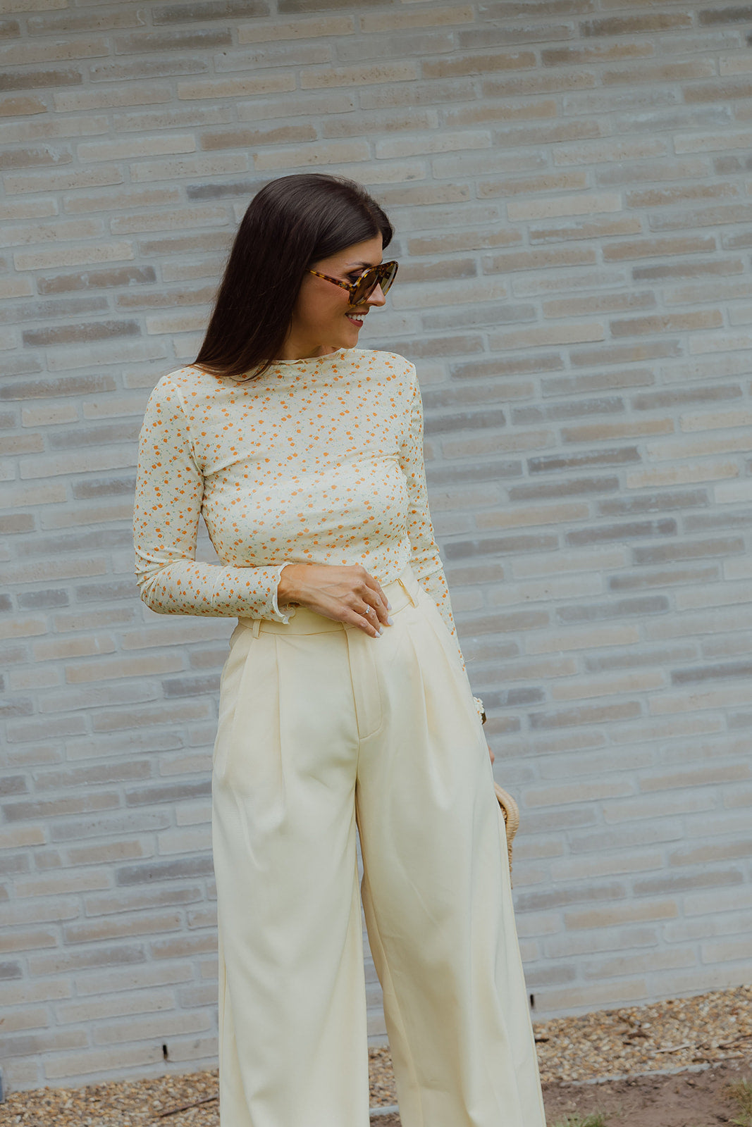 Amora pantalon botergeel