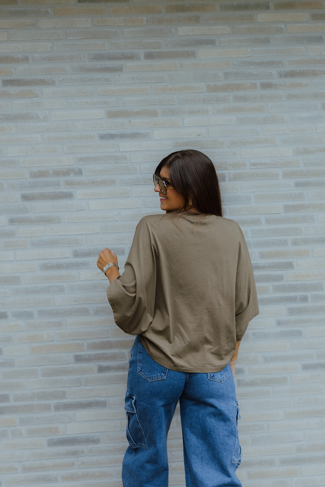 Noémie t-shirt khaki