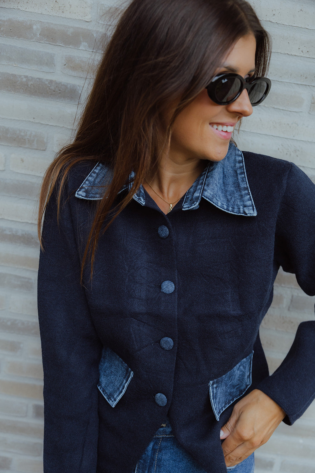 Axelle cardigan navy