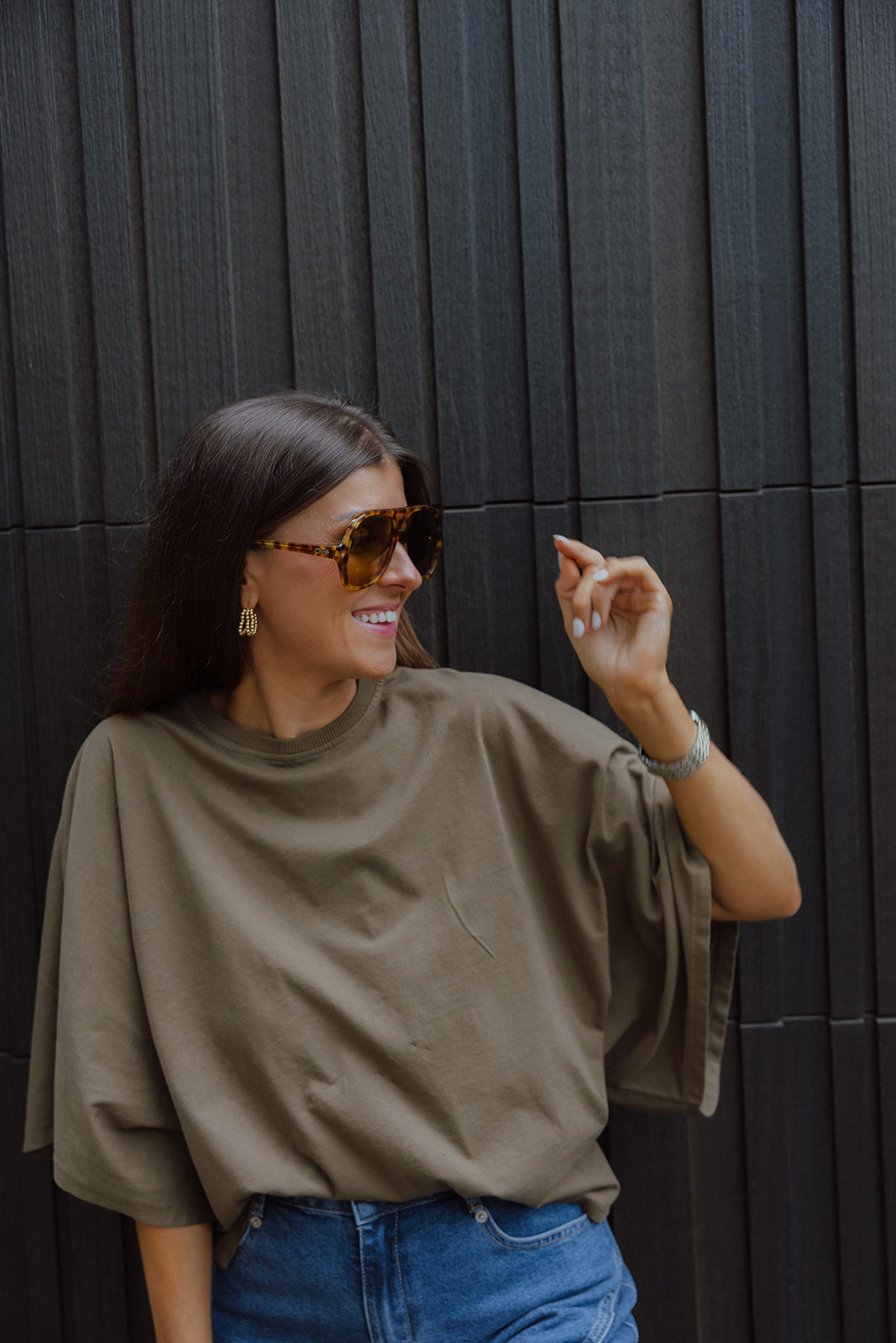 Noémie t-shirt khaki