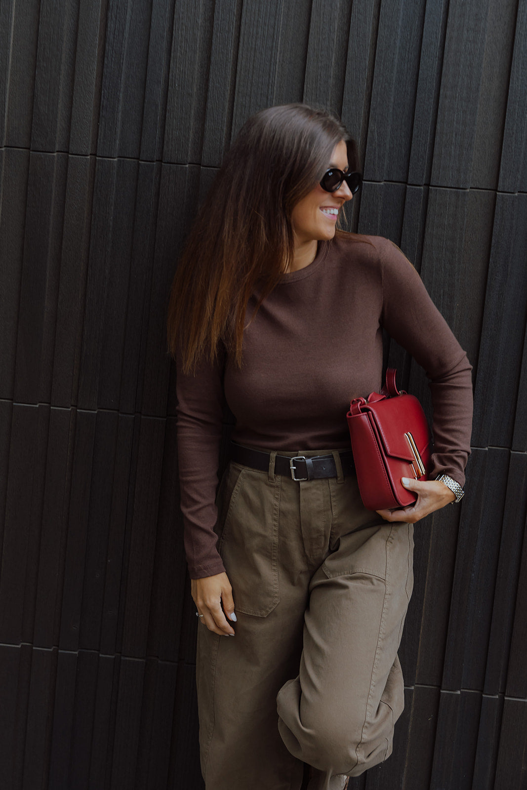 Aloys basic longsleeve choco