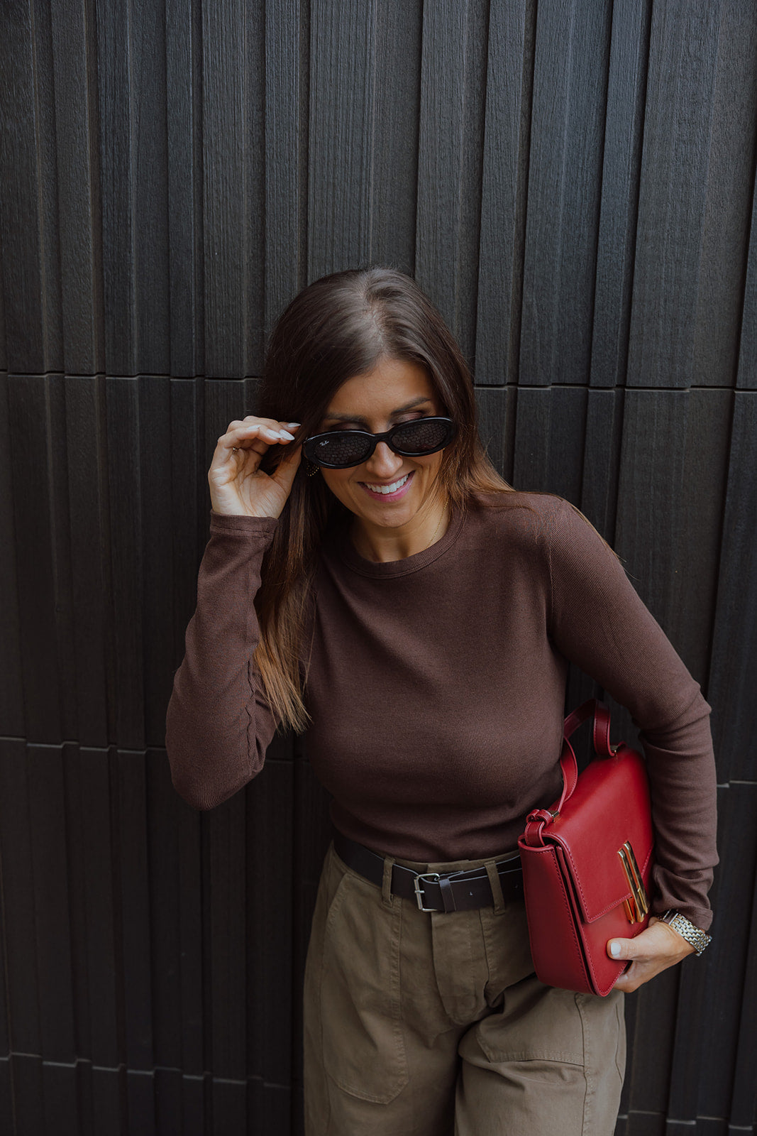 Aloys basic longsleeve choco