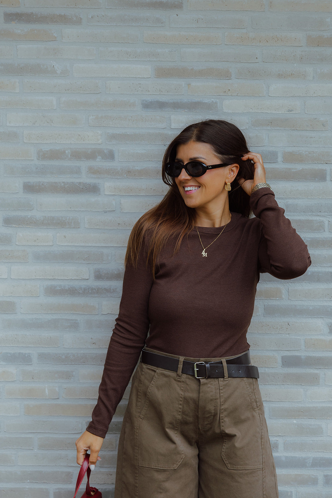 Aloys basic longsleeve choco