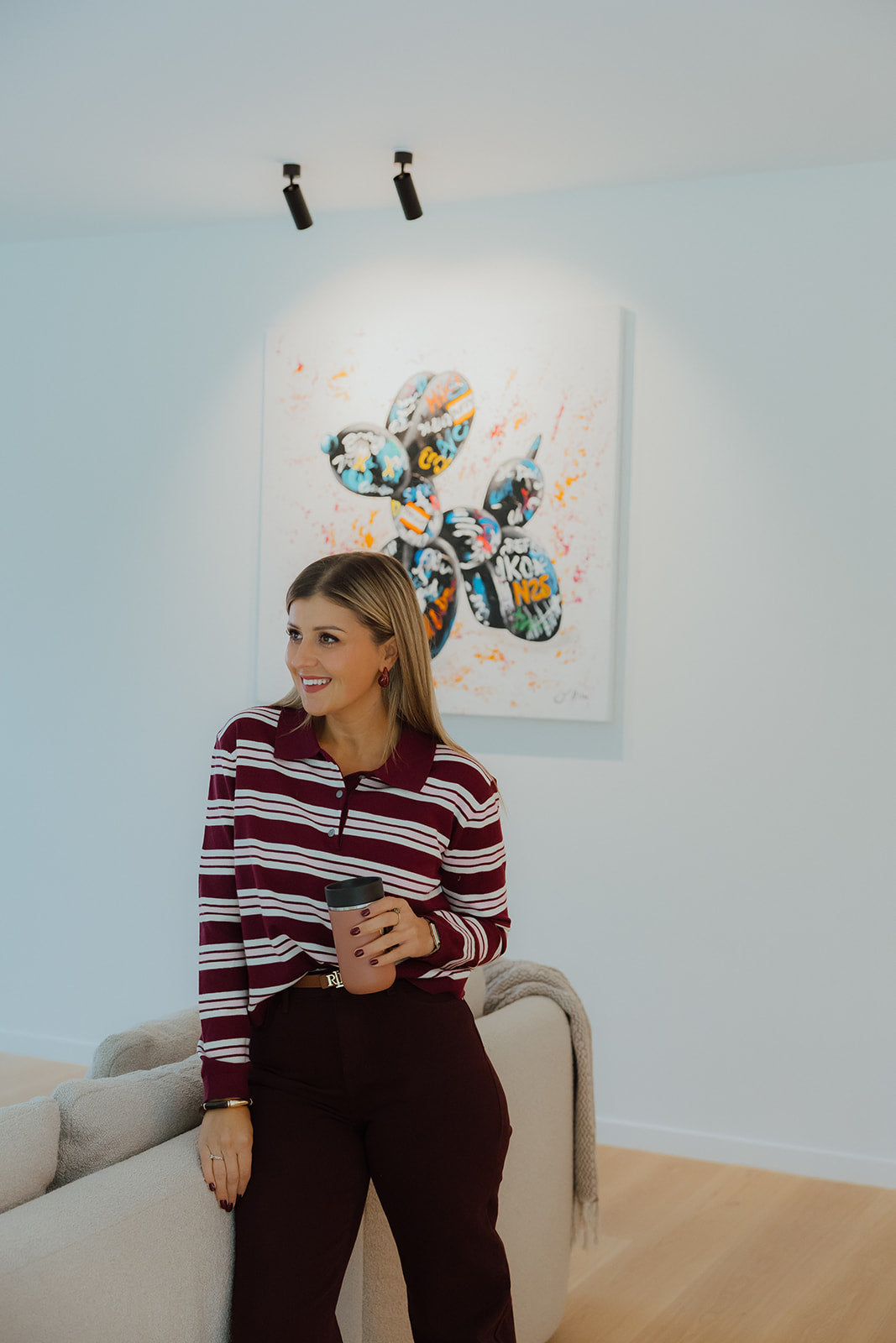 Lina polo burgundy