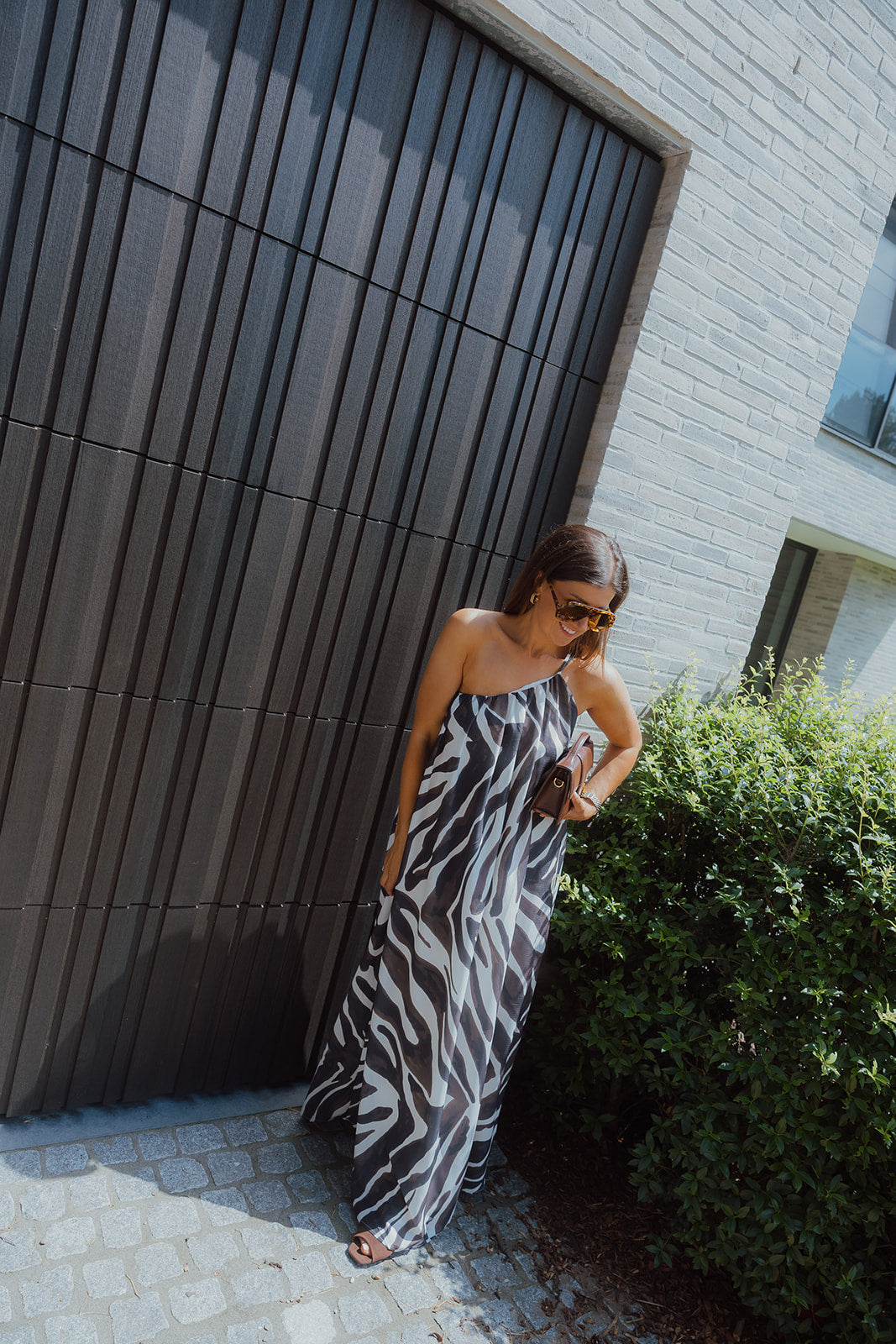 Zebra maxi jurk